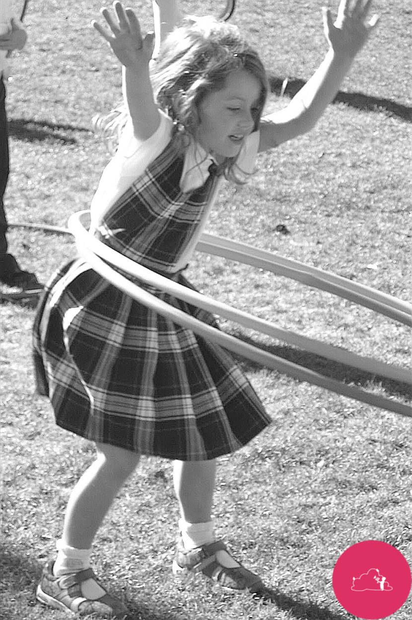 Gli hula hoop Multicolore Stampato Indoor Outdoor Fitness Da Ginnastica Bambino Bambina Bambini 